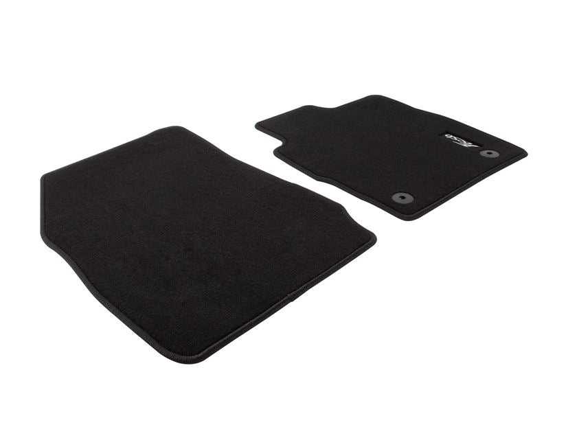 Ford, FIESTA FRONT BLACK VELOUR FLOOR MATS WITH LOGO 2012-2019