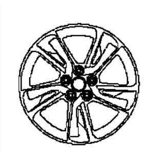 Nissan, Nissan Juke (F15E) Accessory Alloy Wheel 18" Dark Grey (for inserts)
