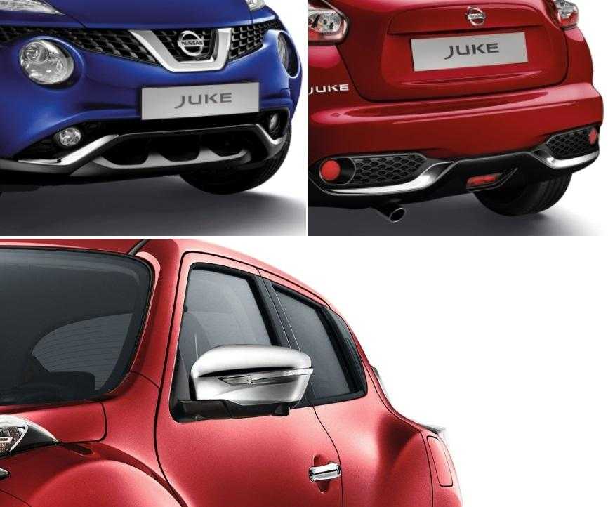 Nissan, Nissan Juke (F15E) Mirror Caps & Lower Bumper Finishers Chrome Pack