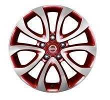 Nissan, Nissan Juke (F15E) Red Alloy Wheel, Diamond Cut 17" inc. Centre Cap