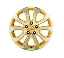 Nissan, Nissan Juke (F15E) Yellow Alloy Wheel, Diamond Cut 17" inc. Centre Cap