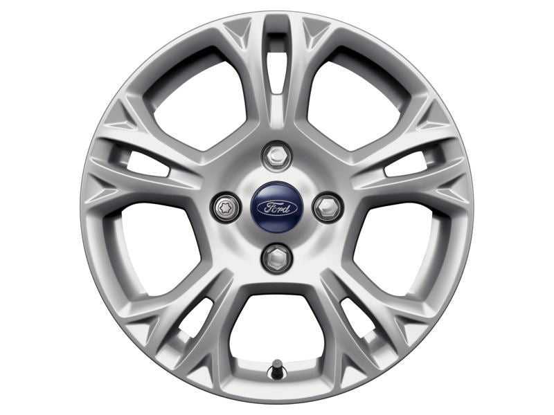 Ford, SET OF 4 B-MAX ALLOY WHEEL 15" 5 X 2-SPOKE DESIGN, SILVER 2012 -