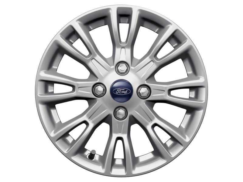 Ford, SET OF 4 B-MAX ALLOY WHEEL 15" 8 X 2-SPOKE DESIGN, SPARKLE SILVER 2012 -
