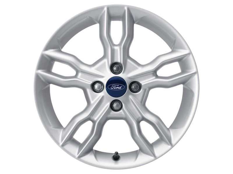 Ford, SET OF 4 B-MAX ALLOY WHEEL 16" 5 X 2-SPOKE DESIGN, SPARKLE SILVER 2012 -
