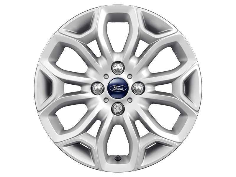 Ford, SET OF 4 ECOSPORT ALLOY WHEEL 16" 6 X 2-SPOKE DESIGN, SPARKLE SILVER 10/2013 - 09/2017