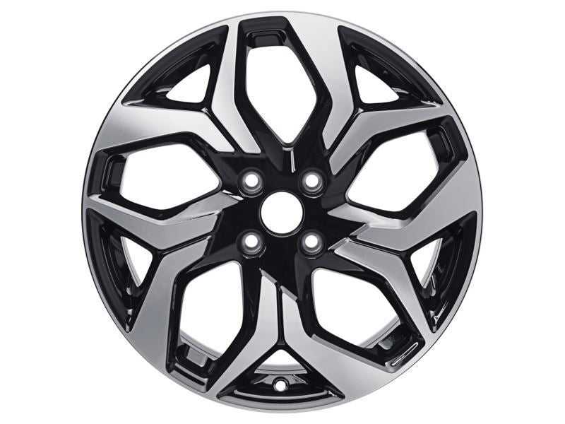 Ford, SET OF 4 ECOSPORT ALLOY WHEEL 18" 5-SPOKE DESIGN, ABSOLUT BLACK/MACHINED 10/2017 -