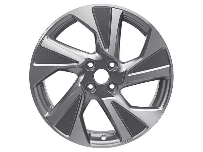 Ford, SET OF 4 ECOSPORT ALLOY WHEEL 18" 5-SPOKE DESIGN, FLASH GREY/MACHINED 10/2017 -