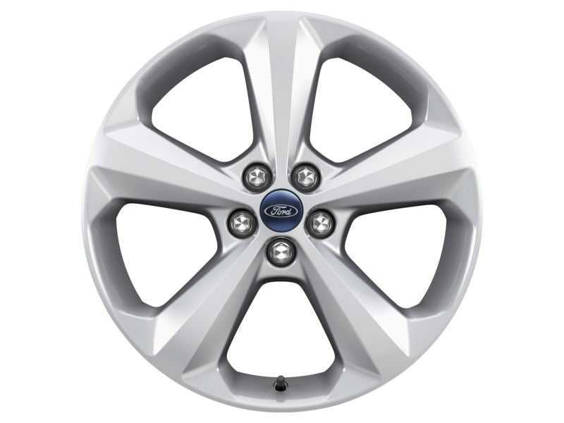 Ford, SET OF 4 EDGE ALLOY WHEEL 19" 5-SPOKE DESIGN, SPARKLE SILVER, 2016 - 2021
