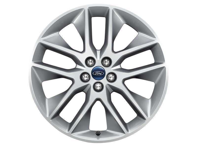 Ford, SET OF 4 EDGE ALLOY WHEEL 20" 5 X 2-SPOKE Y DESIGN, POLISHED FACE/DARK STAINLESS POCKETS, 2016 - 2021