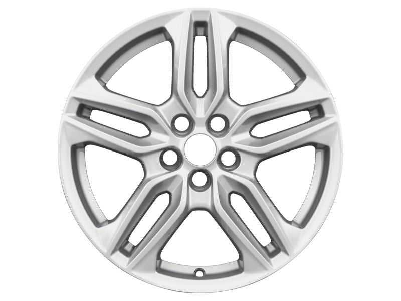 Ford, SET OF 4 EDGE - S-MAX - GALAXY ALLOY WHEEL 18" 5 X 2-SPOKE DESIGN, SPARKLE SILVER, 2015 - 2018