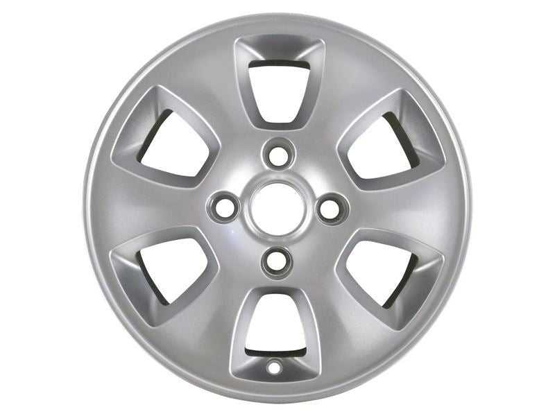 Ford, SET OF 4 FIESTA ALLOY WHEEL 14" 6-SPOKE DESIGN, SILVER 09/2008 - 10/2012