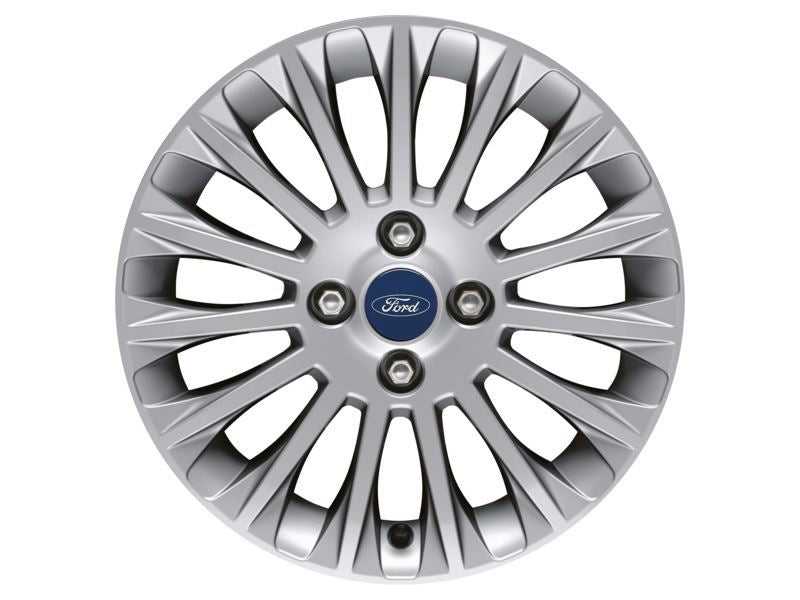 Ford, SET OF 4 FIESTA ALLOY WHEEL 16" 15-SPOKE DESIGN, SILVER 09/2008 - 10/2012