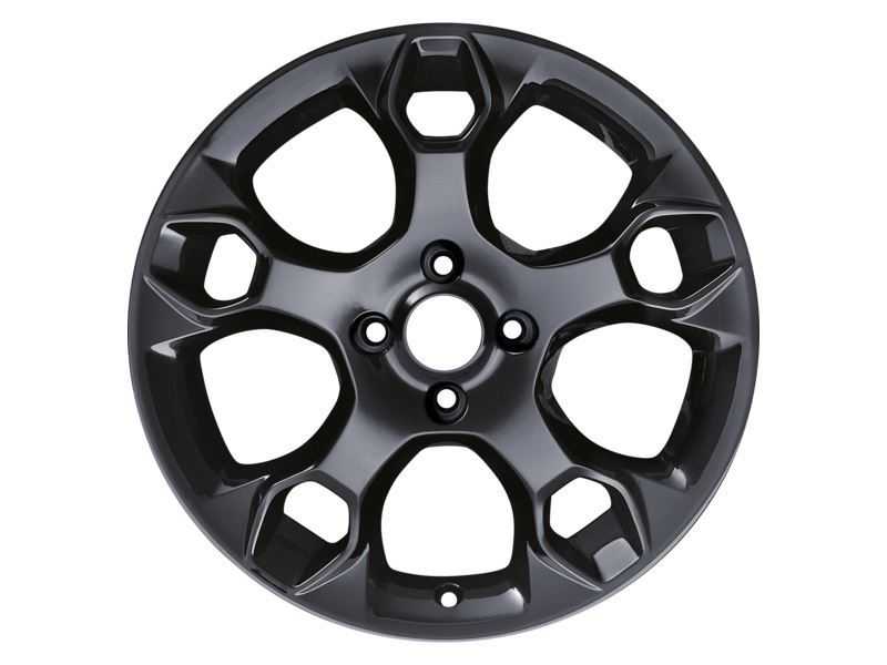 Ford, SET OF 4 FIESTA ALLOY WHEEL 17" 5-SPOKE Y DESIGN BLACK 2008 - 2012