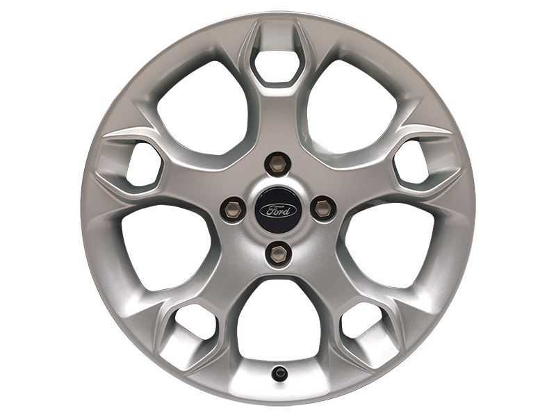 Ford, SET OF 4 FIESTA ALLOY WHEEL 17" 5-SPOKE Y DESIGN SILVER 2008 - 2009