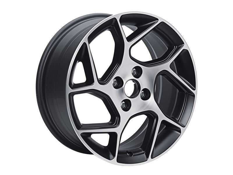 Ford, SET OF 4 FIESTA ALLOY WHEEL 17" 5 X 2-SPOKE Y DESIGN BLACK MATT MACHINED 2017 - 2021