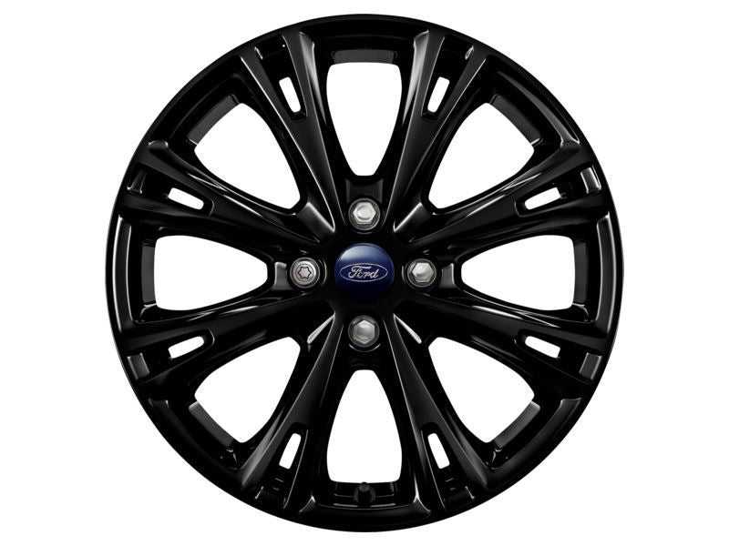 Ford, SET OF 4 FIESTA ALLOY WHEEL 17" 8-SPOKE DESIGN BLACK 2014 - 2019