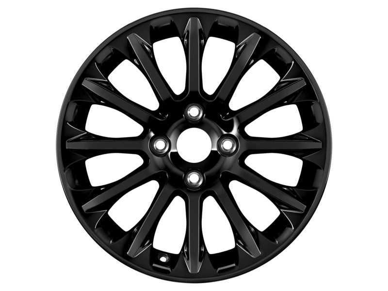 Ford, SET OF 4 FIESTA ST - FIESTA - KA+ ALLOY WHEEL 16" 12-SPOKE DESIGN, PANTHER BLACK, 2012 - 2018