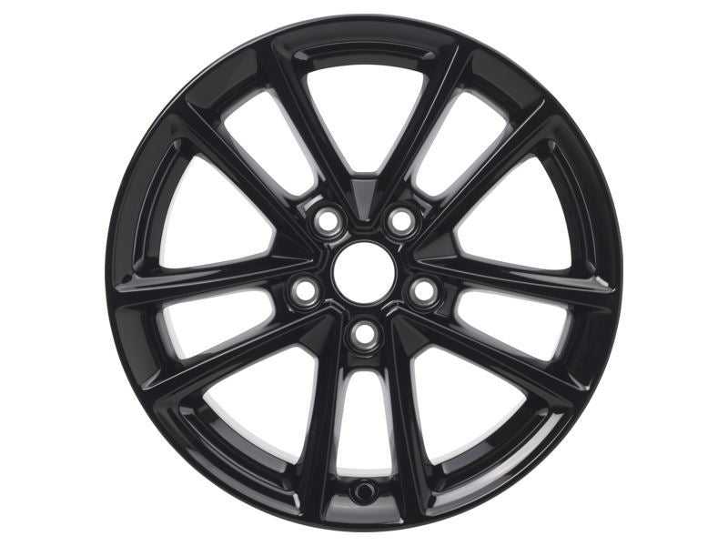 Ford, SET OF 4 FOCUS ALLOY WHEEL 16" 5 X 2-SPOKE DESIGN, ABSOLUTE BLACK 09/2014 - 03/2018