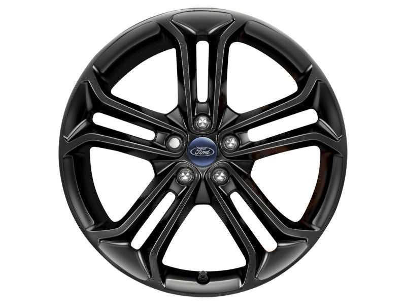 Ford, SET OF 4 FOCUS ALLOY WHEEL 19" 5 X 2-SPOKE DESIGN, PANTHER BLACK 09/2014 - 03/2018
