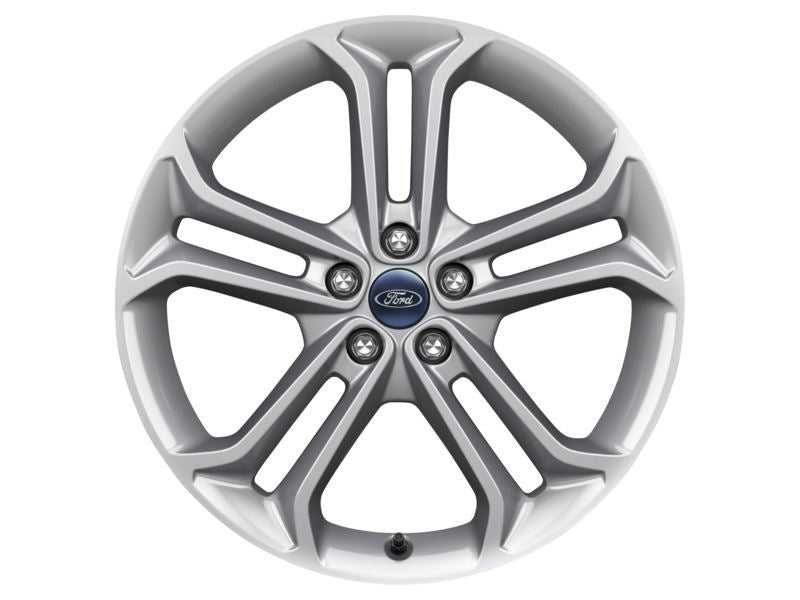 Ford, SET OF 4 FOCUS ALLOY WHEEL 19" 5 X 2-SPOKE DESIGN, SILVER 09/2014 - 03/2018