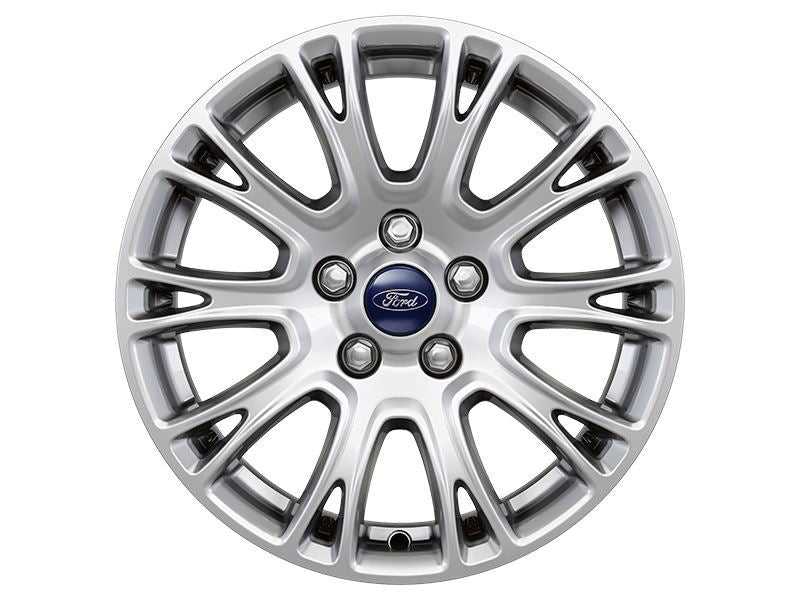 Ford, SET OF 4 FOCUS - C-MAX ALLOY WHEEL 16" 10 X 2-SPOKE DESIGN, SILVER, 2010 - 2018