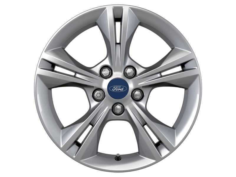 Ford, SET OF 4 FOCUS - C-MAX ALLOY WHEEL 16" 5 X 2-SPOKE DESIGN, SILVER, 2010 - 2018