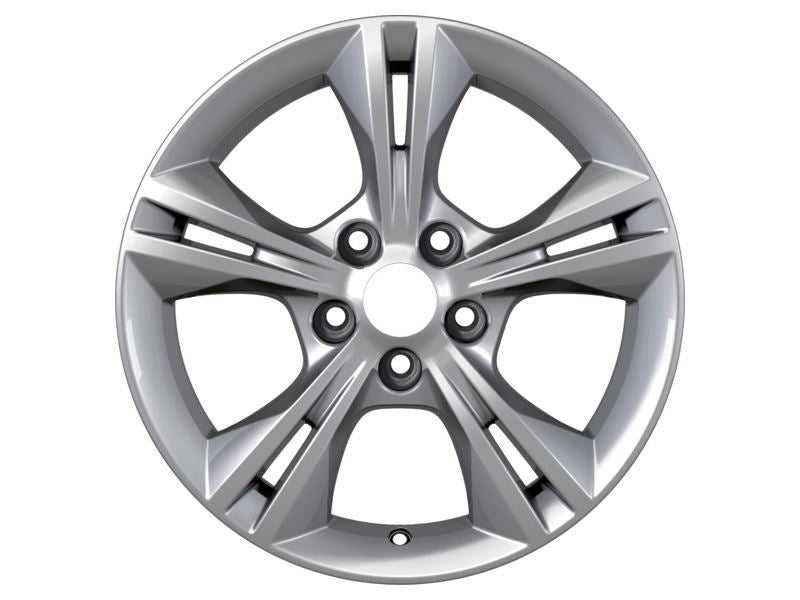 Ford, SET OF 4 FOCUS - C-MAX ALLOY WHEEL 16" 5 X 2-SPOKE DESIGN, SILVER, 2010 - 2018