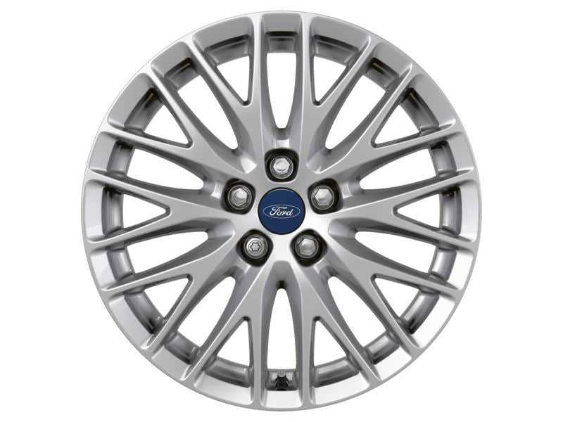 Ford, SET OF 4 FOCUS - FOCUS ST - C-MAX ALLOY WHEEL 17" 10 X 2-SPOKE Y-DESIGN, SILVER, 2010 - 2018