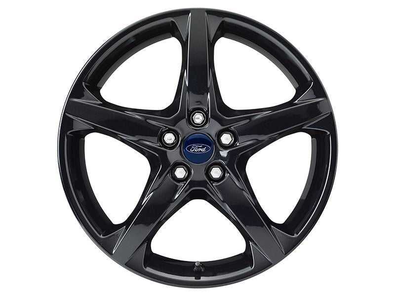 Ford, SET OF 4 FOCUS - FOCUS ST - C-MAX ALLOY WHEEL 18" 5-SPOKE DESIGN, PANTHER BLACK, 2010 - 2018