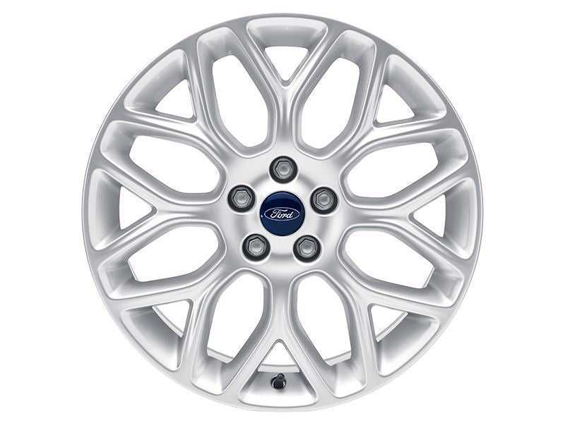 Ford, SET OF 4 FOCUS - FOCUS ST - C-MAX ALLOY WHEEL 18" 8 SPOKE Y-DESIGN STERLING SILVER 2010 - 2021