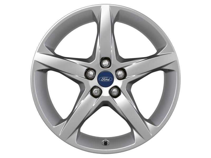 Ford, SET OF 4 FOCUS ST - FOCUS - C-MAX ALLOY WHEEL 18" 5-SPOKE DESIGN, SILVER, 2014 - 2021