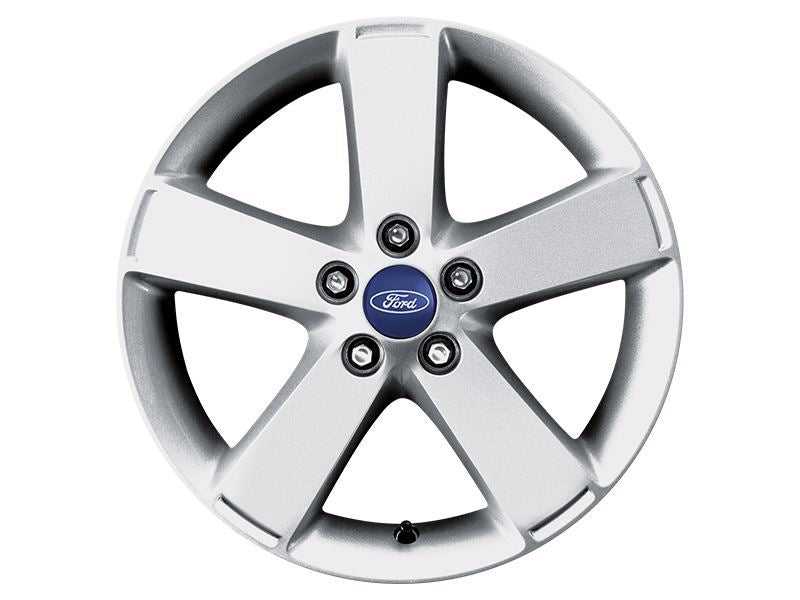 Ford, SET OF 4 GALAXY - S-MAX ALLOY WHEEL 17" 5-SPOKE DESIGN, SILVER MACHINED FRONT, 2010 - 2015