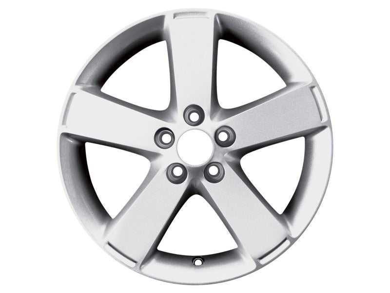 Ford, SET OF 4 GALAXY - S-MAX ALLOY WHEEL 17" 5-SPOKE DESIGN, SILVER MACHINED FRONT, 2010 - 2015