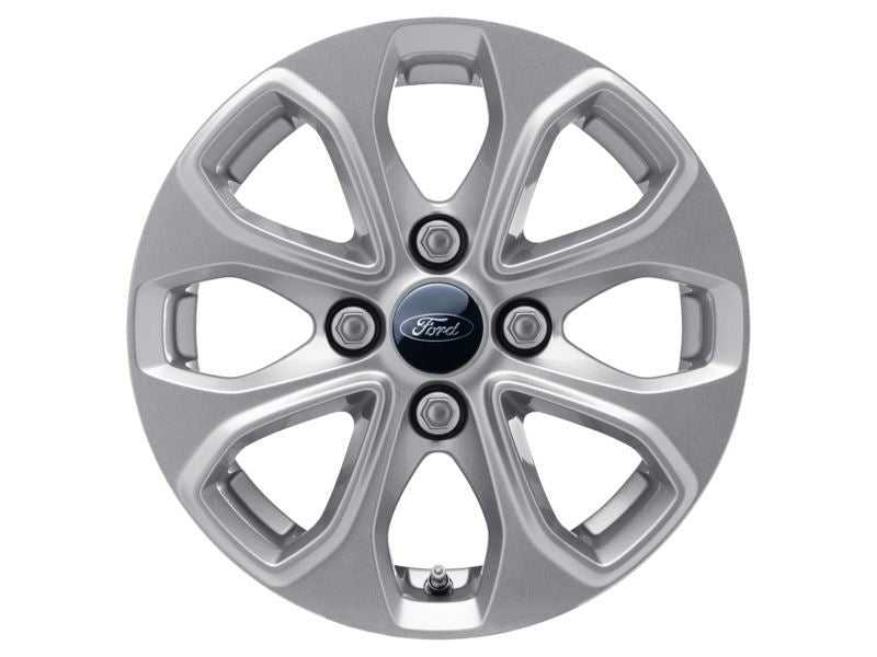 Ford, SET OF 4 KA+ ALLOY WHEEL 14" 8-SPOKE DESIGN, SILVER 06/2016 - 02/2018