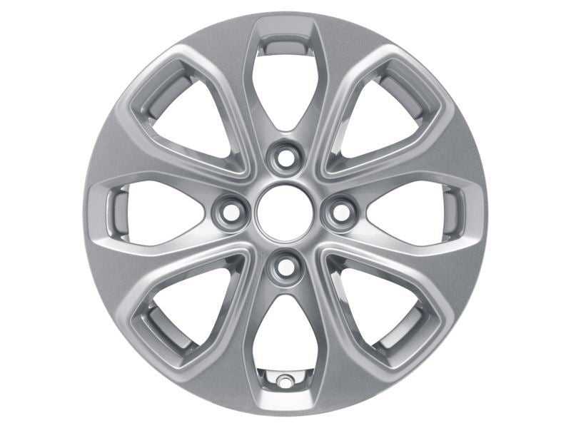 Ford, SET OF 4 KA+ ALLOY WHEEL 14" 8-SPOKE DESIGN, SILVER 06/2016 - 02/2018