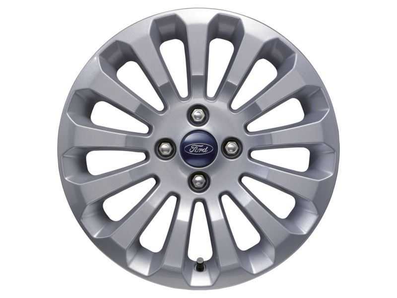 Ford, SET OF 4 KA ALLOY WHEEL 15" 13-SPOKE DESIGN, SILVER 09/2008 - 05/2016