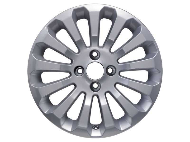 Ford, SET OF 4 KA ALLOY WHEEL 15" 13-SPOKE DESIGN, SILVER 09/2008 - 05/2016