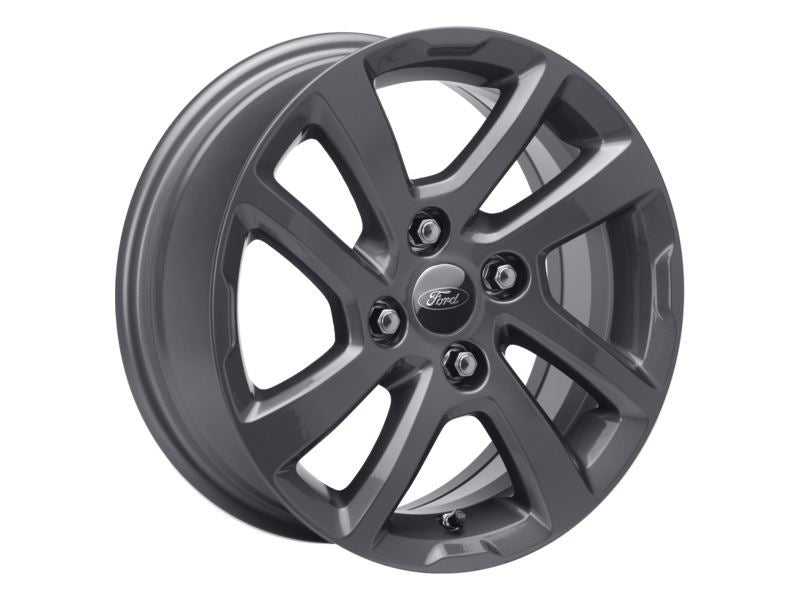 Ford, SET OF 4 KA+ ALLOY WHEEL 15" 4 X 2-SPOKE DESIGN, ROCK METALLIC 03/2018 -