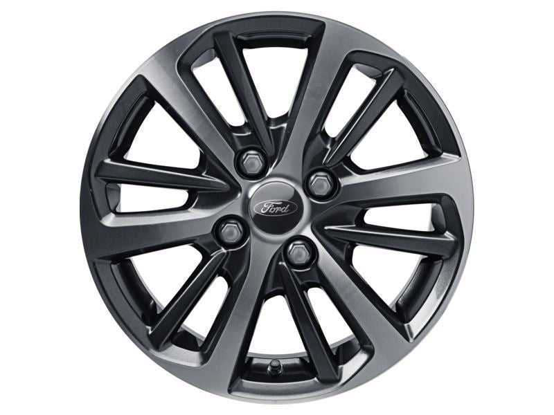 Ford, SET OF 4 KA+ ALLOY WHEEL 15" 6 X 2-SPOKE DESIGN, MAGNETIC 03/2018 -