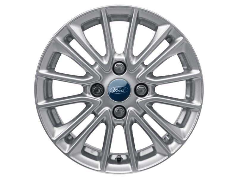 Ford, SET OF 4 KA+ ALLOY WHEEL 15" 8 X 2-SPOKE DESIGN, SPARKLE SILVER 03/2018 -