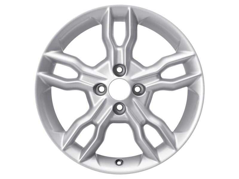 Ford, SET OF 4 KA ALLOY WHEEL 16" 5 X 2-SPOKE DESIGN, SPARKLE SILVER 09/2008 - 05/2016