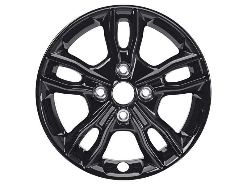 Ford, SET OF 4 KA+ - FIESTA ALLOY WHEEL 15" 5 X 2-SPOKE DESIGN, PANTHER BLACK, 2012 - 2021