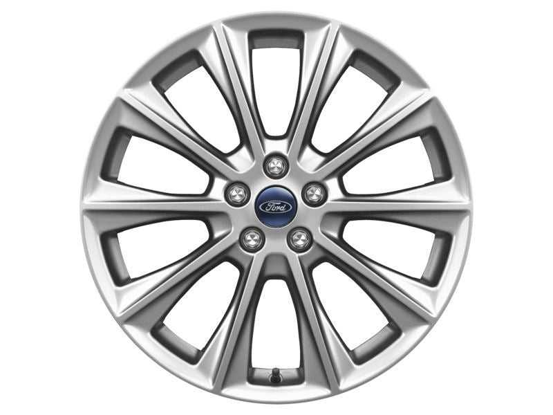 Ford, SET OF 4 KUGA ALLOY WHEEL 18" 10-SPOKE DESIGN, LUSTER NICKLE 09/2016 - 11/2019