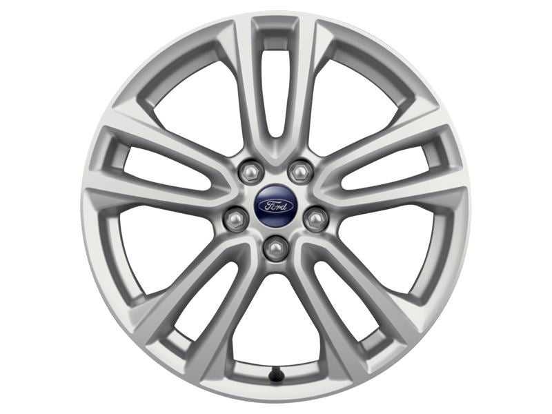 Ford, SET OF 4 KUGA ALLOY WHEEL 18" 5 X 2-SPOKE DESIGN, SILVER, 2012 - 2019