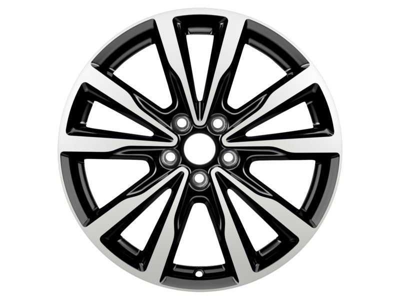 Ford, SET OF 4 KUGA ALLOY WHEEL 18" 5 X 2-SPOKE V DESIGN, BLACK MACHINED 09/2016 - 11/2019