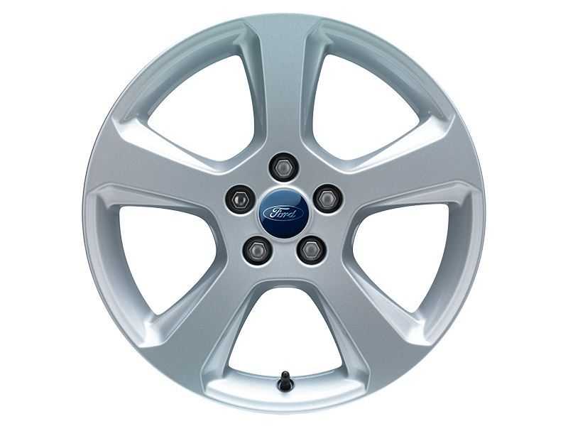 Ford, SET OF 4 MONDEO ALLOY WHEEL 17" 5-SPOKE DESIGN, SPARKLE SILVER 09/2014 - 01/2019