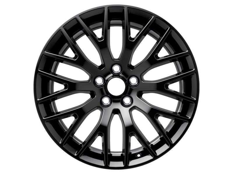 Ford, SET OF 4 MUSTANG ALLOY WHEEL 19" FRONT, 10-SPOKE Y DESIGN, BLACK, 2015 - 2021