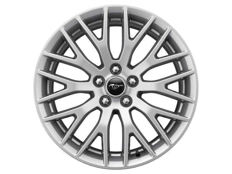 Ford, SET OF 4 MUSTANG ALLOY WHEEL 19" FRONT, 10-SPOKE Y DESIGN, LUSTER NICKEL, 2015 - 2021