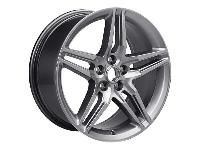 Ford, SET OF 4 MUSTANG ALLOY WHEEL 19" FRONT, 5 X 2-SPOKE DESIGN, FORGED SILVER, 2015 - 2021