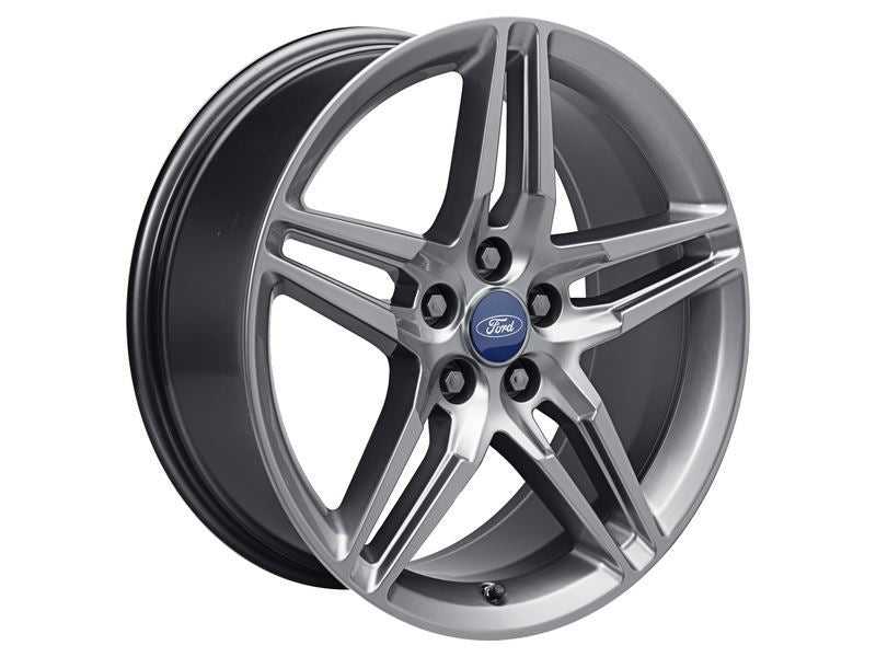 Ford, SET OF 4 MUSTANG ALLOY WHEEL 19" REAR, 5 X 2-SPOKE DESIGN, FORGED SILVER, 2015 - 2018